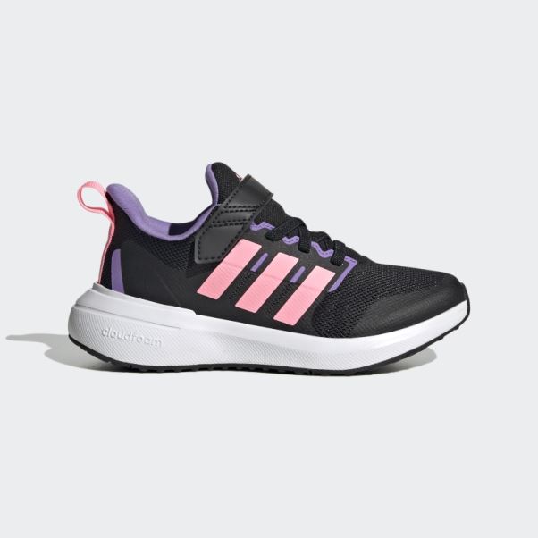 Chaussures Adidas Fortarun 2.0 Cloudfoam Elastic Lace Noir