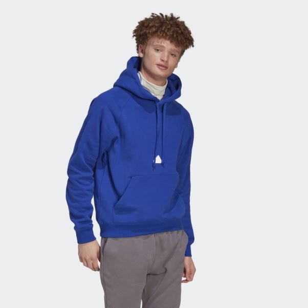 Adidas Sweat à Capuche Polaire Bleu