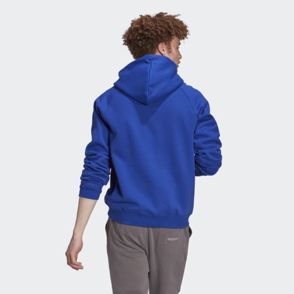 Adidas Sweat à Capuche Polaire Bleu