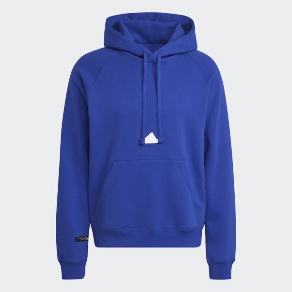 Adidas Sweat à Capuche Polaire Bleu