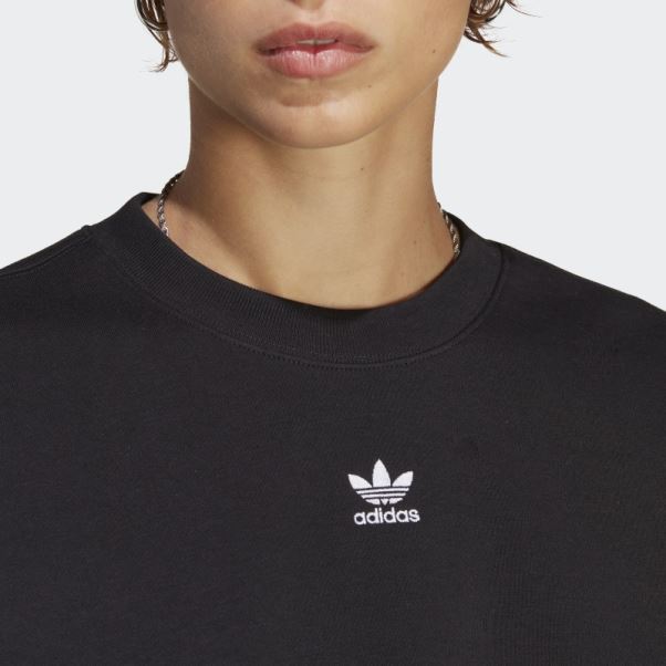 Sweat Adidas Adicolor Essentials Crew Noir