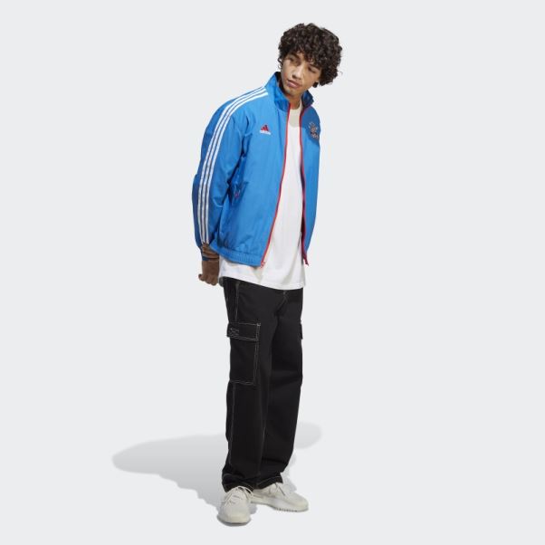 Veste Réversible Adidas Fc Bayern Anthem Royal