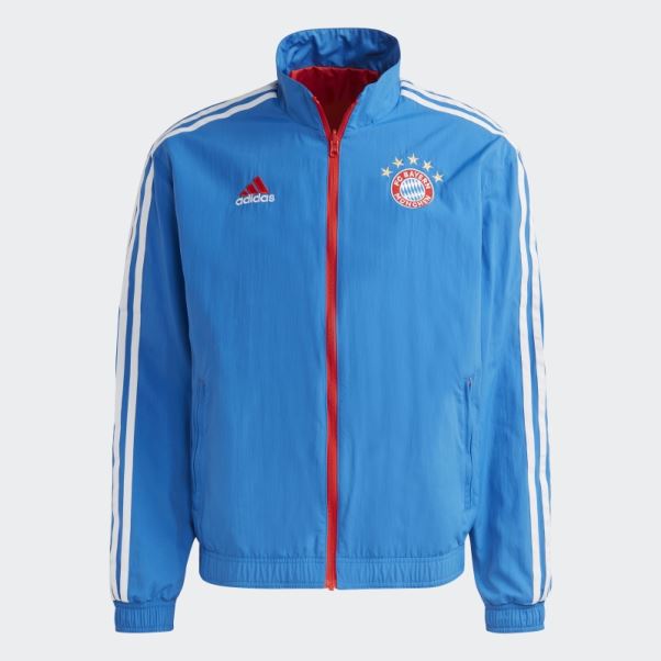 Veste Réversible Adidas Fc Bayern Anthem Royal