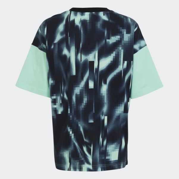 Adidas Arkd3 T-shirt Imprimé Allover Vert