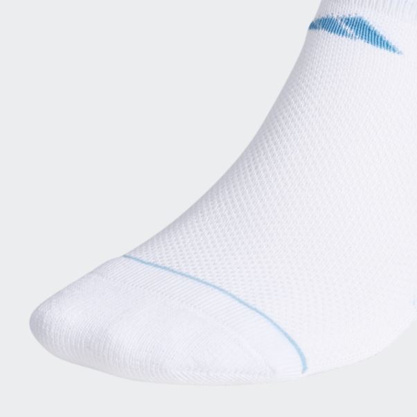 3 Paires De Chaussettes Invisibles à Rayures Superlite Blanc Chaud Adidas