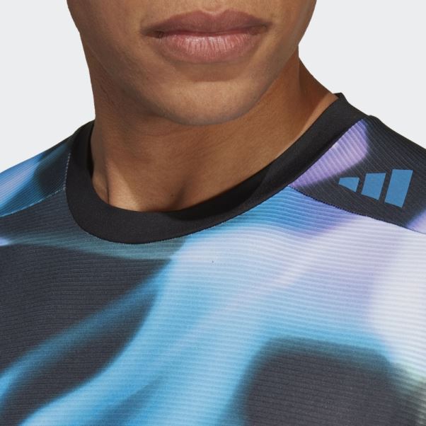 T-shirt D'entraînement Hiit à Imprimé Intégral Adidas Violet Designed 4 Training Heat.rdy