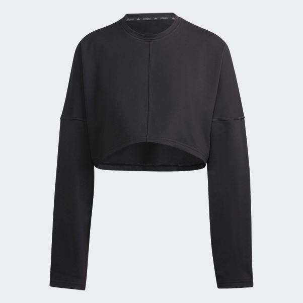 Sweat Adidas Yoga Studio Crop Noir Mode