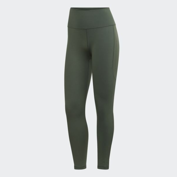 Legging Adidas Yoga Studio 7/8 Vert Oxyde