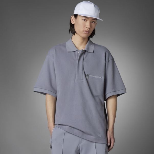 Polo Tie-break Version Gris Bleu Adidas