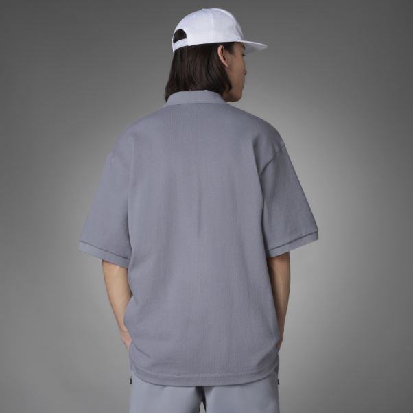 Polo Tie-break Version Gris Bleu Adidas