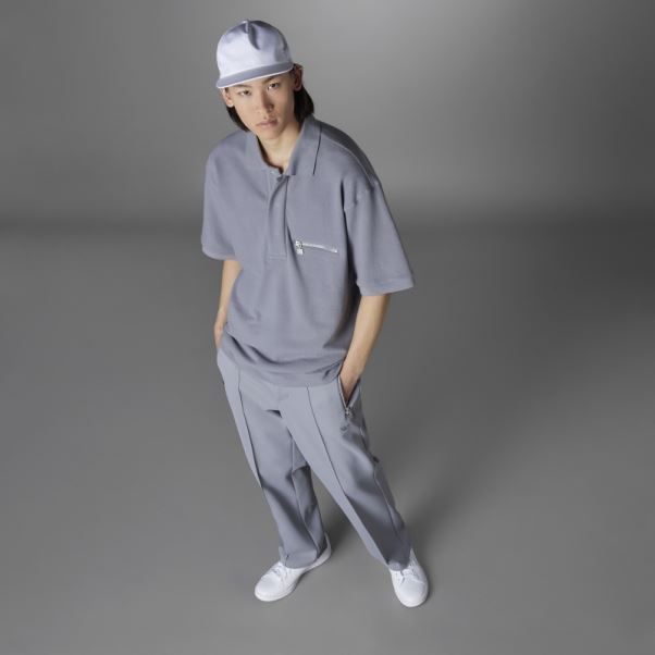 Polo Tie-break Version Gris Bleu Adidas