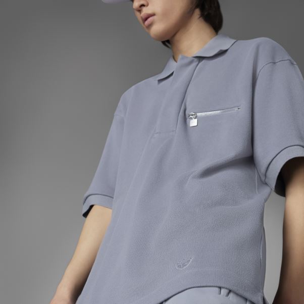 Polo Tie-break Version Gris Bleu Adidas