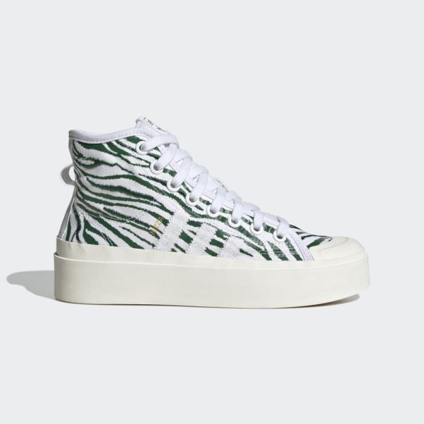 Chaussures Adidas Nizza Bonega Mid Blanches