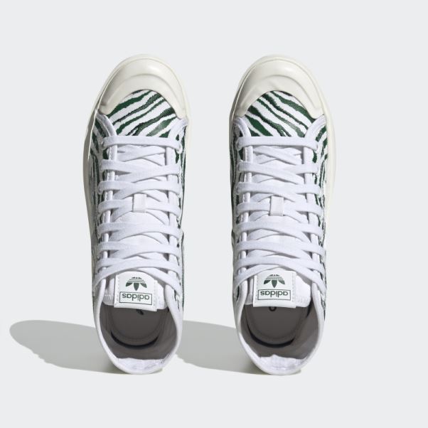 Chaussures Adidas Nizza Bonega Mid Blanches