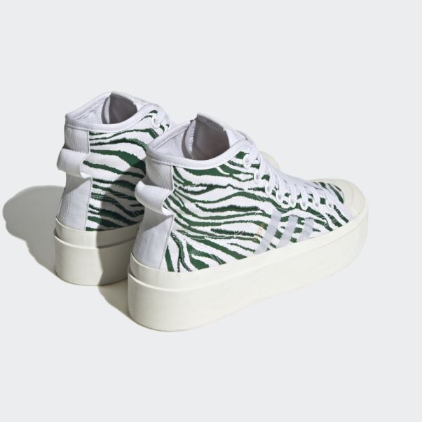 Chaussures Adidas Nizza Bonega Mid Blanches