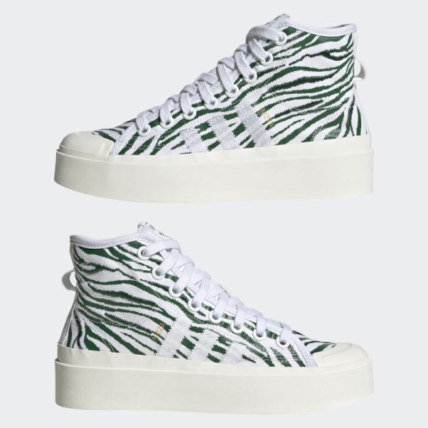 Chaussures Adidas Nizza Bonega Mid Blanches