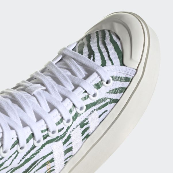 Chaussures Adidas Nizza Bonega Mid Blanches