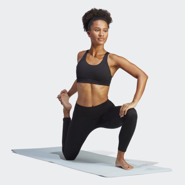 Soutien-gorge à Maintien Moyen Coreflow Luxe Studio Noir Adidas