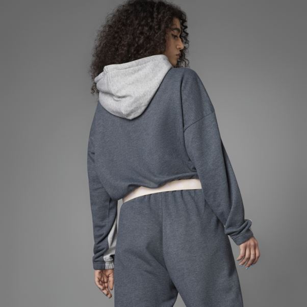 Sweat à Capuche En éponge Hyperglam Adidas Gris Moyen