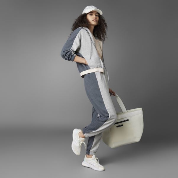 Sweat à Capuche En éponge Hyperglam Adidas Gris Moyen