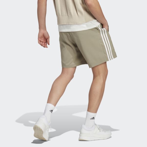 Adidas Aeroready Essentials Chelsea 3-stripes Short Galet Argent
