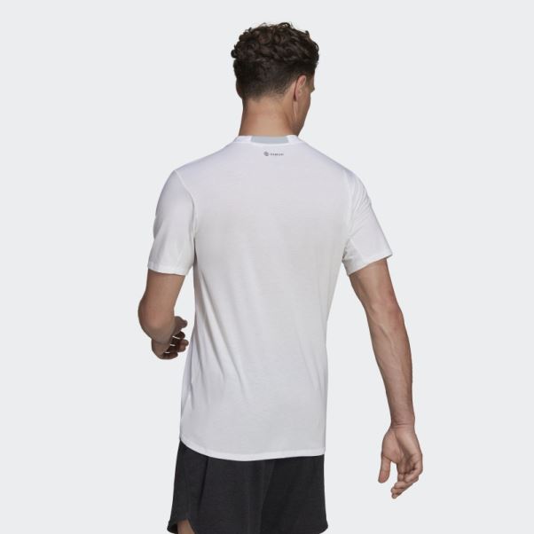 Adidas T-shirt Conçu Pour L'entraînement Blanc
