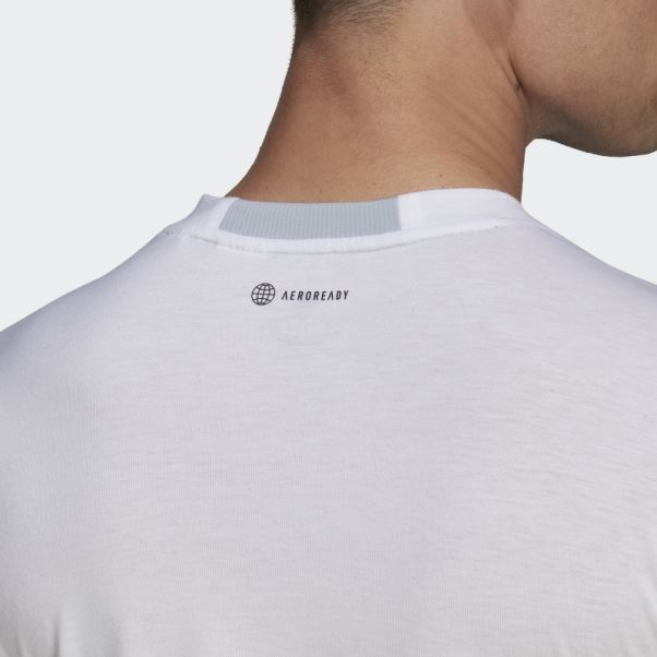 Conçu Pour L'entraînement T-shirt Blanc Adidas