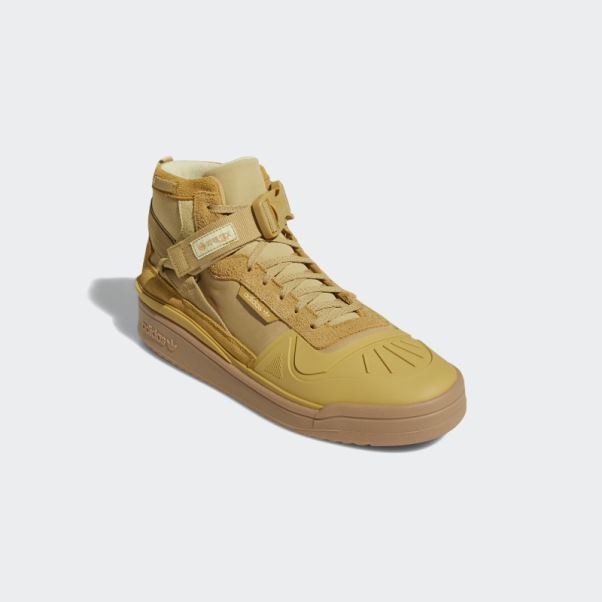Chaussures Forum Hi Gore-tex Beige Doré Adidas