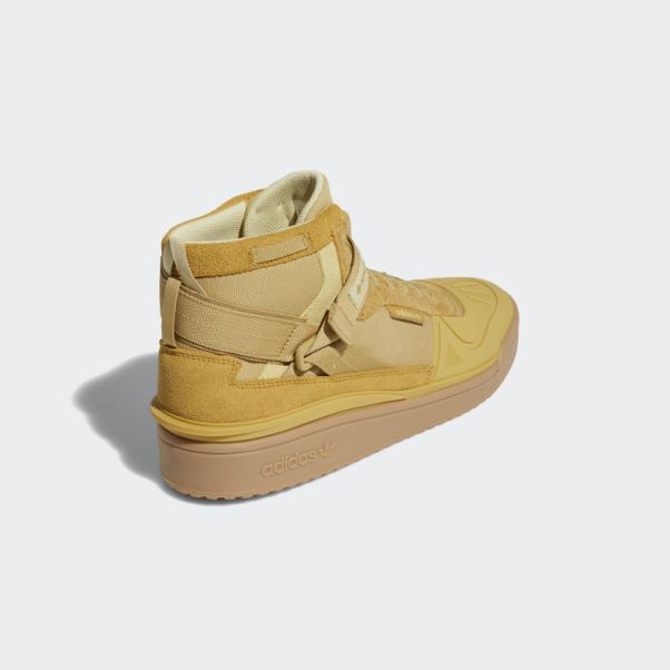 Chaussures Forum Hi Gore-tex Beige Doré Adidas