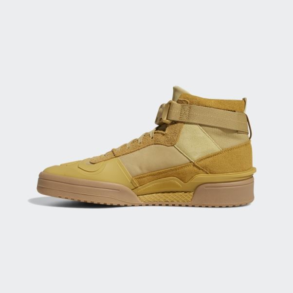 Chaussures Forum Hi Gore-tex Beige Doré Adidas