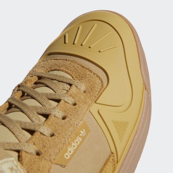 Chaussures Forum Hi Gore-tex Beige Doré Adidas