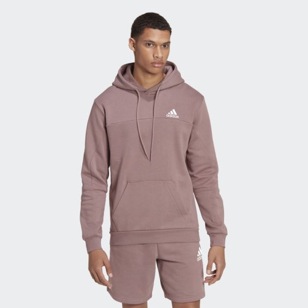 Sweat à Capuche Stadium Fleece Badge Of Sport Adidas Violet