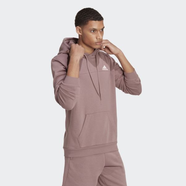 Sweat à Capuche Stadium Fleece Badge Of Sport Adidas Violet