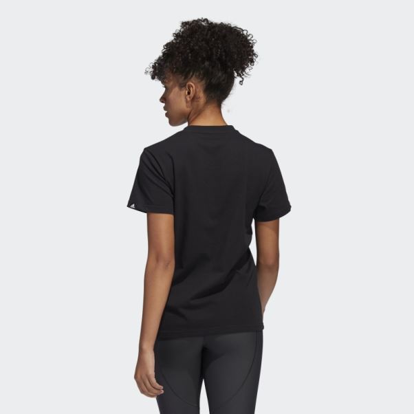 T-shirt Logo Graphique Superhero Floral Noir Adidas