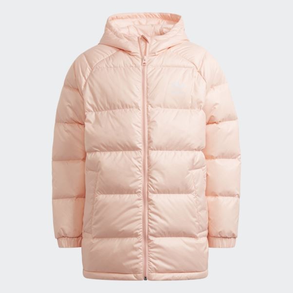 Doudoune Allongée Adicolor Corail Brume Adidas
