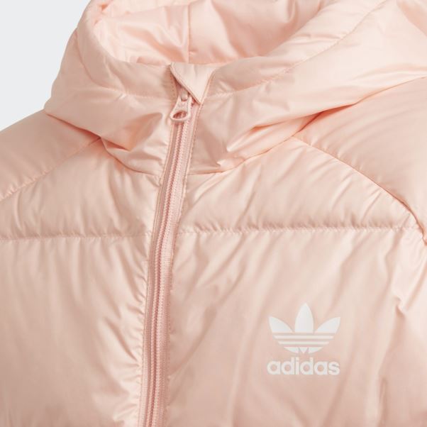 Doudoune Allongée Adicolor Corail Brume Adidas