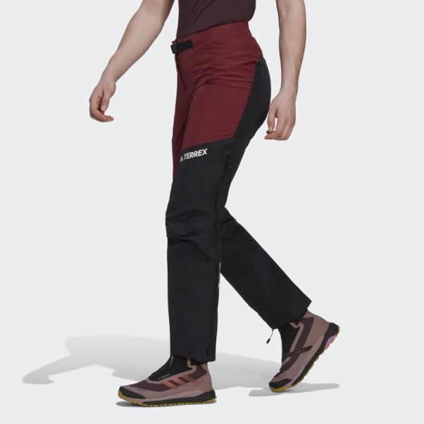 Pantalon De Survêtement Adidas Terrex Techrock Gore-tex Pro Rouge