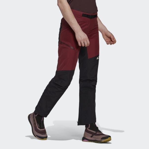 Pantalon De Survêtement Adidas Terrex Techrock Gore-tex Pro Rouge