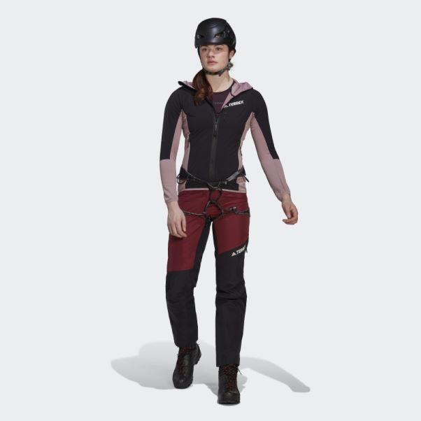Pantalon De Survêtement Adidas Terrex Techrock Gore-tex Pro Rouge