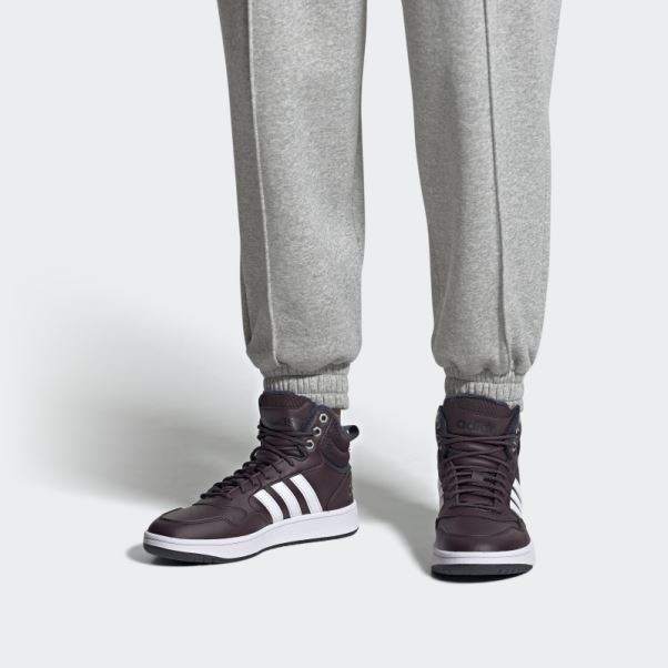 Adidas Hoops 3.0 Mid Lifestyle Basketball Classic Fur Lining Winterized Chaussures