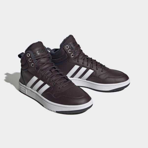Adidas Hoops 3.0 Mid Lifestyle Basketball Classic Fur Lining Winterized Chaussures