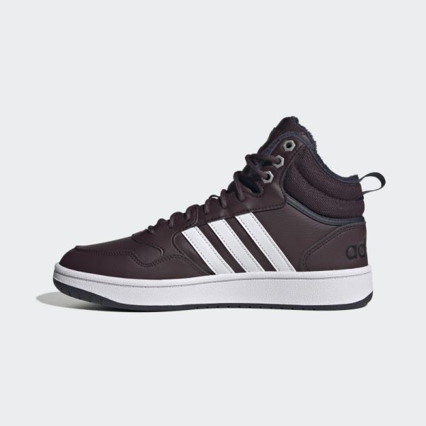 Adidas Hoops 3.0 Mid Lifestyle Basketball Classic Fur Lining Winterized Chaussures