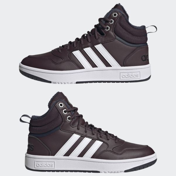 Adidas Hoops 3.0 Mid Lifestyle Basketball Classic Fur Lining Winterized Chaussures