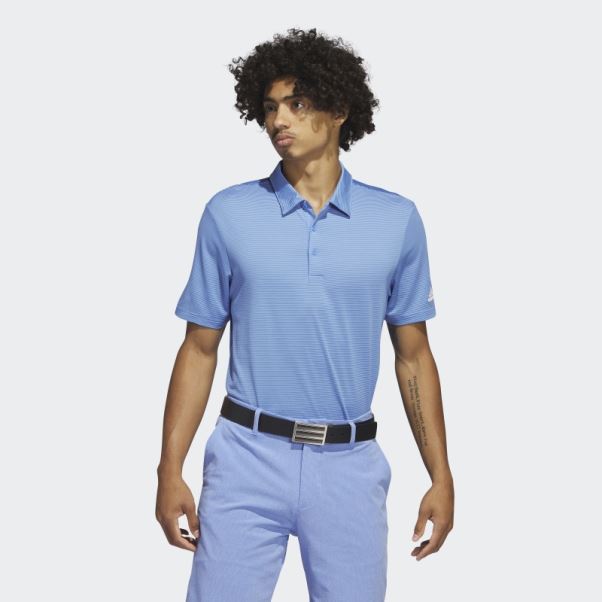 Polo Bleu à Rayures Ottomanes Adidas