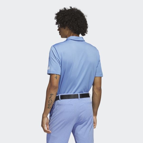 Polo Bleu à Rayures Ottomanes Adidas
