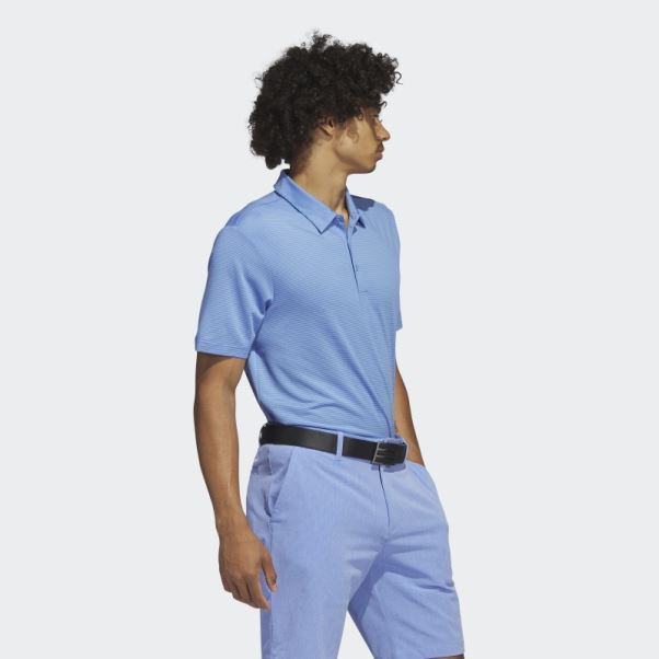 Polo Bleu à Rayures Ottomanes Adidas