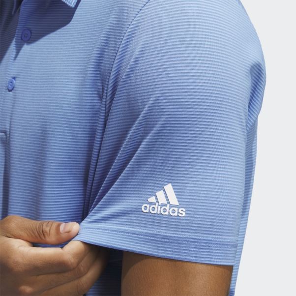 Polo Bleu à Rayures Ottomanes Adidas