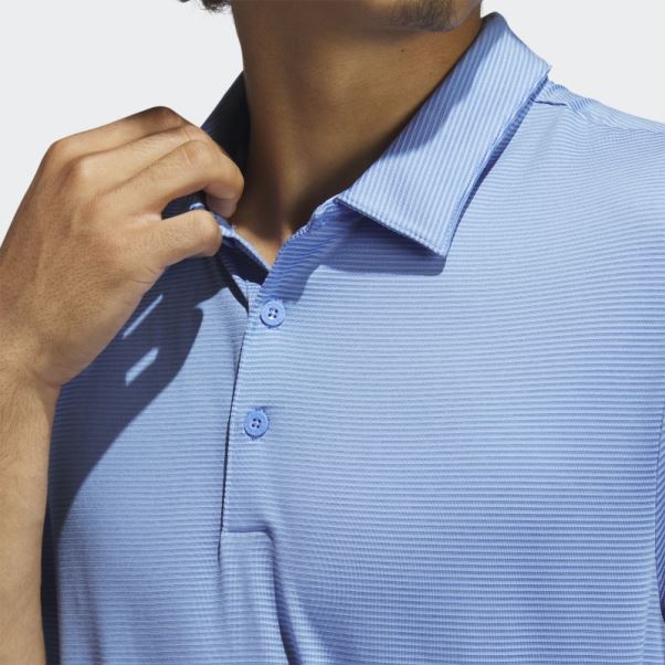 Polo Bleu à Rayures Ottomanes Adidas