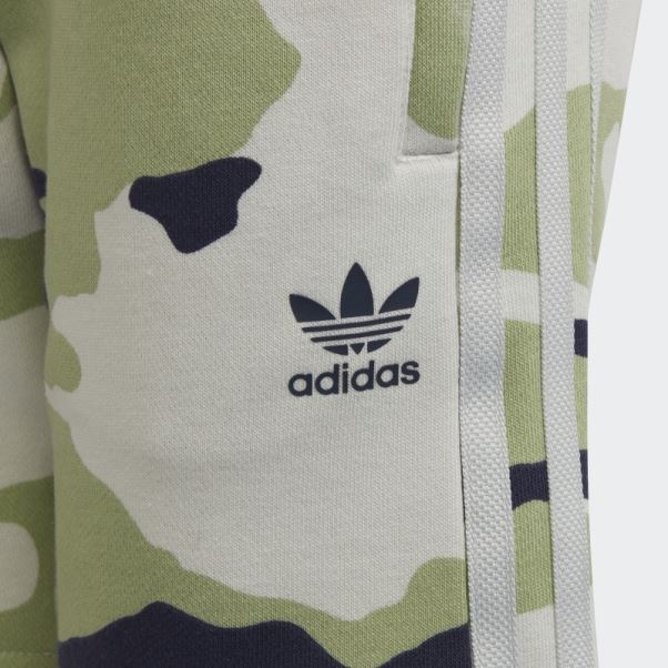 Ensemble Short Et T-shirt Camouflage Adidas Bleu Marine