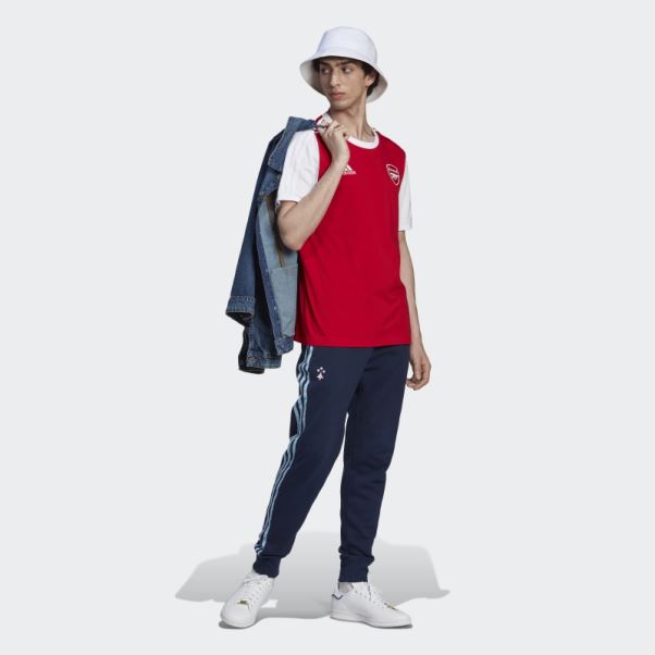 Tee Shirt Arsenal 3 Bandes Adidas écarlate